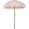 Image de BUSINESS & PLEASURE - Parasol Premium Beach - Rose - Bois lamellé-collé de récupération