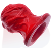 Image de Plug Tunnel Oxballs PIGHOLE SQUEAL FF 13 x 11.5cm Rouge