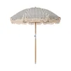 Image de BUSINESS & PLEASURE - Parasol Premium Beach - Noir - Bois lamellé-collé de récupération