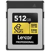 Image de Lexar Carte CFexpress PRO Type B GOLD 4.0 série 512 Go - R3600/W3300 Mo/s