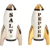 Image de Jonathan Adler - Ensemble salière et poivrière Appollo - Blanc - Porcelaine - Designer Jonathan Adler