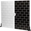 Image de V-Flat Fond pour photographie White Subway Tile/Ebony Subway Tile - XL