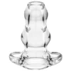 Image de Double Tunnel Plug Extra-Large 14 x 7.8 cm Transparent