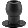 Image de Ass Tunnel Plug Silicone Noir Extra-Large 9 x 7 cm
