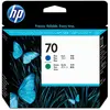 Image de HP 70 tête d'impression DesignJet bleue et verte, HP DesignJet Z2100, Z3100 and Z3200 Photo Printer series, Bleu, Vert, C9408A, Singapour, 143 mm, 28