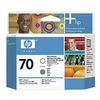 Image de Hp 70 optimiseur de brillant et tête d'impression designjet grise