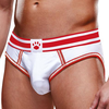Image de Bottomless OPEN BRIEF Prowler Blanc-Rouge XXL