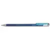 Image de Roller Pentel DualMetallic - encre gel - pointe large 1 mm - coloris bleu + vert metallique