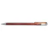 Image de Roller Pentel DualMetallic - encre gel - pointe large 1 mm - coloris orange + jaune metallique