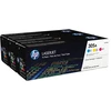 Image de HP 305A Toner authentique CF370AM - Pack de 3 (Cyan, Magenta, Jaune)