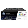 Image de Pack de 3 HP 305A - Toners Couleurs - CF370AM - HP