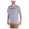 Image de T-shirt Carhartt Core Logo T-Shirt S/S Homme Gris Heather L 103361-034