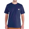 Image de T-shirt Carhartt K87 Pocket S/S T-Shirt Homme Marine S 103296-412