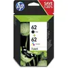Image de HP 62 Cartouche d'encre authentique J3M80AE - Pack de 2 (Noir + Couleur)