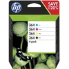 Image de HP 364 Cartouche d'encre authentique N9J73AE - Pack de 4 (Noir, Cyan, Magenta, Jaune)