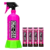 Image de MUC-OFF Nettoyant moto Punk Powder, paquet de 4 + flacon