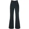 Image de Pantalon en toile Rockabilly de Voodoo Vixen - Pantalon Taille Haute Blith Noir Corduroy - S à XL - pour Femme - noir XL