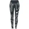 Image de Legging Gothic de Heartless - Leggings Cat Craft - XS à XXL - pour Femme - noir/blanc S