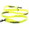 Image de Laisse pour chien approche plate 2 mousquetons anneau flottant Canihunt Hunter Jaune 3 x 0,3 x 180 cm C20P02