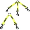 Image de Accouple 2 chiens sangle plate 2 mousquetons Canihunt Hunter Jaune 2,5x0,2x25 cm C40C00
