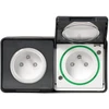 Image de Double prise avec terre saillie Mureva Styl, SCHNEIDER ELECTRIC, anthracite