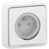 Image de Prise avec terre étanche complet Mureva Styl, SCHNEIDER ELECTRIC, blanc
