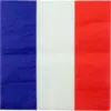 Image de Serviette Bleu Blanc Rouge Tricolore - Lot de 20