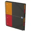 Image de Cahier trieur Oxford Organiserbook - reliure spirales - A4+ - 180 pages - petits carreaux - feuilles perforées détachables - trieur 6 touches
