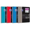 Image de Cahier Multinotes Oxford à spirale - A4 - 160 pages perforées Séyès- 90 g - coloris assortis