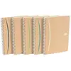 Image de Cahier spirales A5 Oxford Touareg (14,8 x 21 cm) - 100 pages - papier recyclé - 90g petits carreaux - 5 x 5 mm - Couverture souple en carte kraft