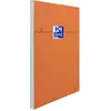 Image de Oxford Bloc notes orange agrafé A5 14,8 x 21 cm - 80g - Petits carreaux 5x5 - 160 pages
