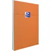 Image de Oxford Bloc notes orange agrafé A4 21 x 29,7 cm - 80g - Petits carreaux 5x5 - 160 pages