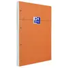 Image de Bloc de réunion Oxford 80 feuilles A4 - 21 x 29,7 cm perforée 4 trous - 80 g petits carreaux 5X5 - couverture orange - bloc 80 feuilles