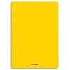Image de Cahier éco - piqué - couverture polypro - 96 pages - 21x29,7 cm - grands carreaux - jaune