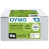 Image de Étiquettes multi-usages S0722540 pour titreuse labelWriter 57 x 32 mm - noir sur fond blanc - paquet 6 rouleaux