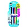 Image de Stylo bille encre gel rétractable Papermate Flexgrip Gel - pointe moyenne 0,7 mm - 4 couleurs assorties