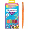 Image de Paper Mate Flair Original Stylo feutre à capuchon pointe moyenne 0,7 mm - Pochette 16 couleurs Rétro