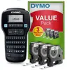 Image de Dymo Pack étiqueteuse LabelManager 160 + 3 rubans D1 12 mm x 7 m noir sur blanc
