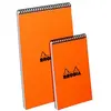 Image de Bloc Rhodia - reliure double spirale - 10.5 x 14.8 cm - 80 feuilles - quadrillé 5x5