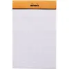 Image de Rhodia Bloc notes agrafé orange 11 x 17 cm - 80g - Petits carreaux 5x5 - 160 pages