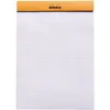 Image de Rhodia Bloc notes agrafé orange A5 14,8 x 21 cm - 80g - Petits carreaux 5x5 - 160 pages