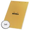 Image de Bloc de bureau Rhodia - 80 g - 21 x 29,7cm - petits carreaux - 80 feuilles microperforées détachables