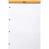 Image de Rhodia Bloc notes orange agrafé 21 x 32 cm - 80g - Perforé 4 trous - Petits carreaux 5x5 - 160 pages