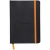 Image de Rhodia Carnet souple Rhodiarama A6 10,5 x 14,8 cm - 90g - Ligné 7 mm - Noir - 144 pages