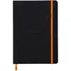 Image de Rhodia Carnet souple Rhodiarama A5 14,8 x 21 cm - 90g - Ligné 7 mm - Noir - 160 pages
