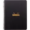 Image de Rhodia Cahier à spirale Rhodiactive Pro Book 16 x 21 cm - 90g - Perforé 4 trous - Petits carreaux 5x5 - 160 pages