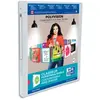 Image de Classeur personnalisable 1 face Elba Polyvision - 4 anneaux ronds 15 mm - dos 2 cm - A4 - translucide incolore