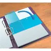 Image de Oxford Jeu d'intercalaires rectangulaire DUO, horizontal ou vertical - Paquet de 60 -Bleu