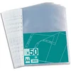 Image de Pochettes perforées - polypropylène 4/100e - A4 - perforation 11 trous - sachet de 50