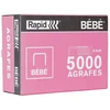 Image de Rapid Agrafes Bébé 8/4 en acier galvanisé cuivré - Capacité 15 feuilles - Boîte de 5000